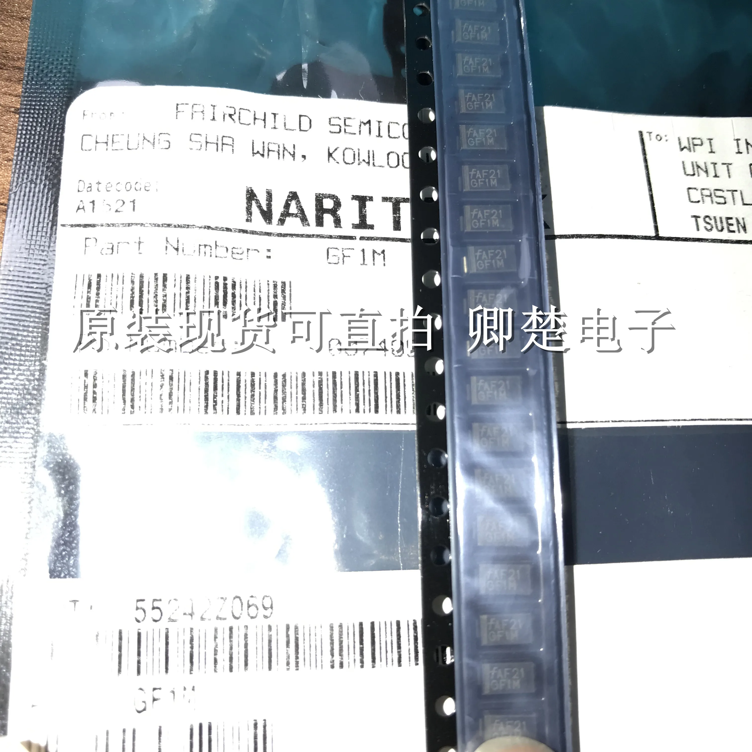 

30pcs original new GF1M SMA DO-214AC rectifier 1000V 1.0A