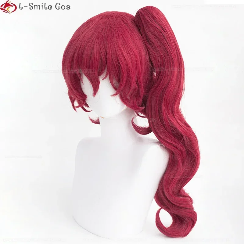 Teruko Okura Косплей Парик Аниме Bungo Stray Dogs 4th Парики Темно-красные термостойкие волосы