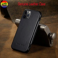 genuine leather flip case for iphone 13 12 pro max real cowhide leather phone back foldable leather cover for apple 13 12 mini