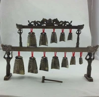antique crafts decoration double layer music chime bronze device decoration musical instrument