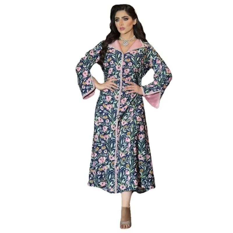 

Eid Party Muslim Diamond Dress Women Ramadan Abaya Mubarak Dubai Turkey Islam Robe Caftan Marocain Femme Musulmane Vestidos 2023