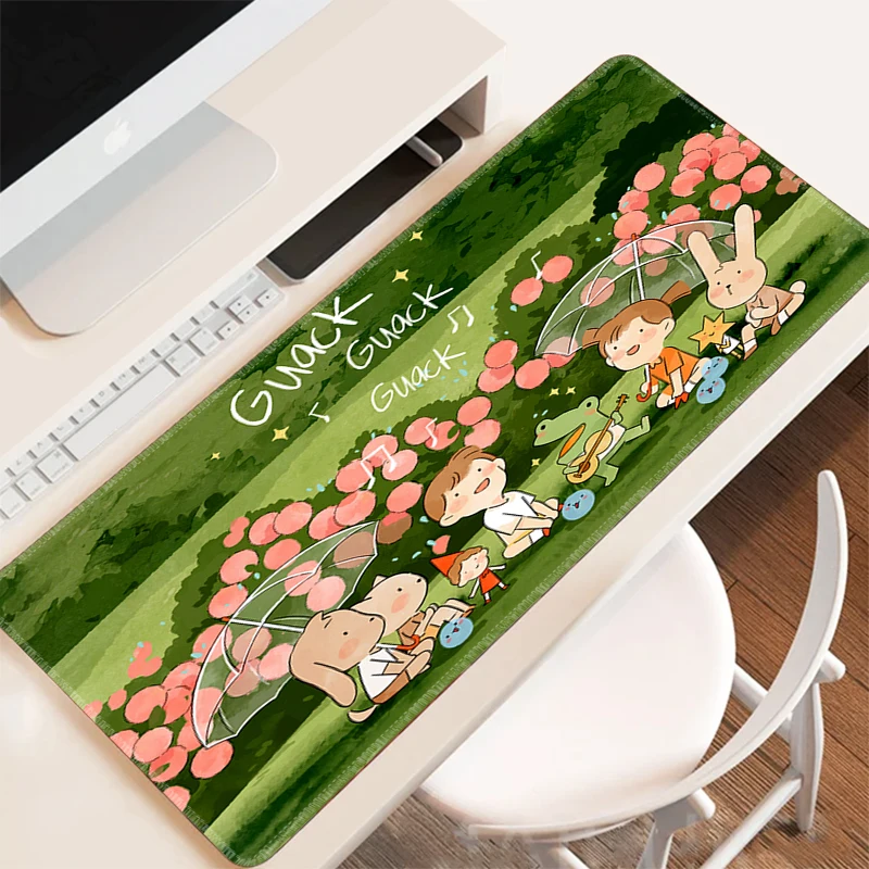 

Gaming Mouse Pad Gamer Cute Rabbit Mousepad Anime Computer Desks Desk Accessories Pc Cabinet Games Keyboard Mat Mats Office Xxl