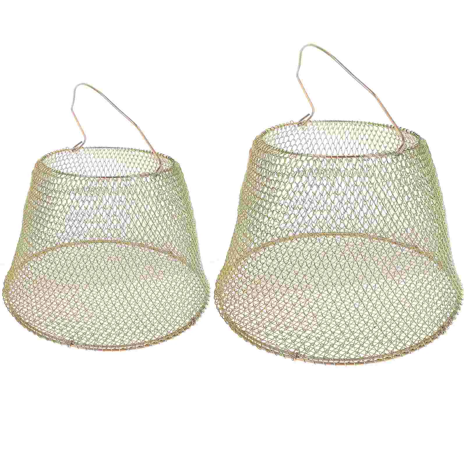 

Basket Wire Egg Storage Fruit Metal Holder Eggs Gathering Chicken Baskets Fresh Farmhouse Kitchen Handle Hanging Folding