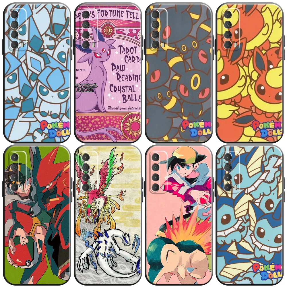 

Phone Case For Huawei P Smart Z 2019 2021 P20 P20 P30 Lite Pro P40 Lite 5G Silicone Cover Carcasa Coque Liquid Silicon