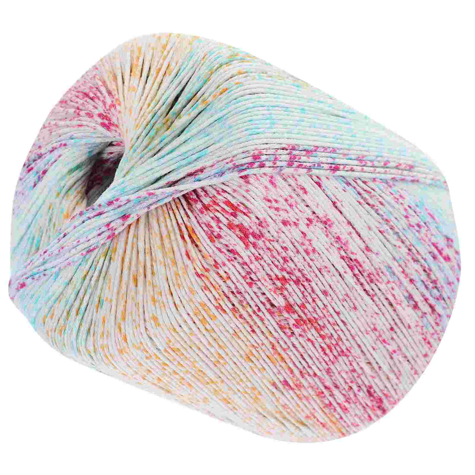 Хлопковый шарф нить для вязания крючком сочное кружево пряжа мягкий материал