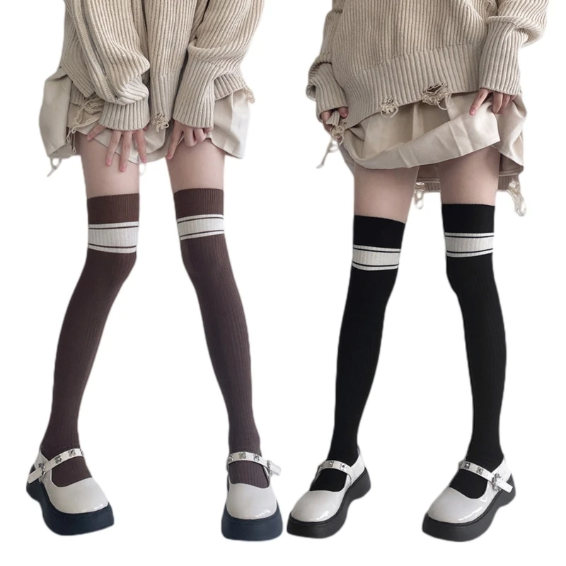 

Princess Style Long Lolitas Socks Ruffle Socks Women Girl Knee High Calf Socks