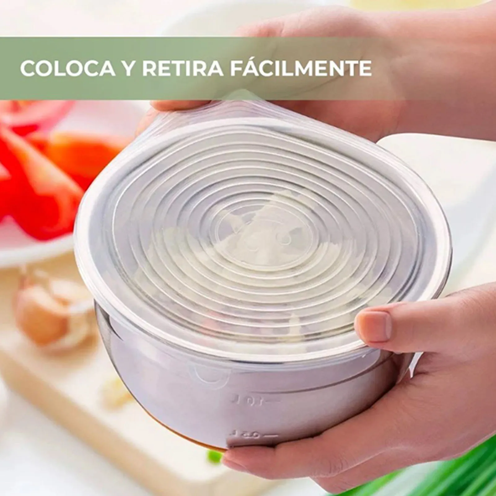 24 шт. Силиконовые эластичные крышки растягивающиеся высокотемпературные