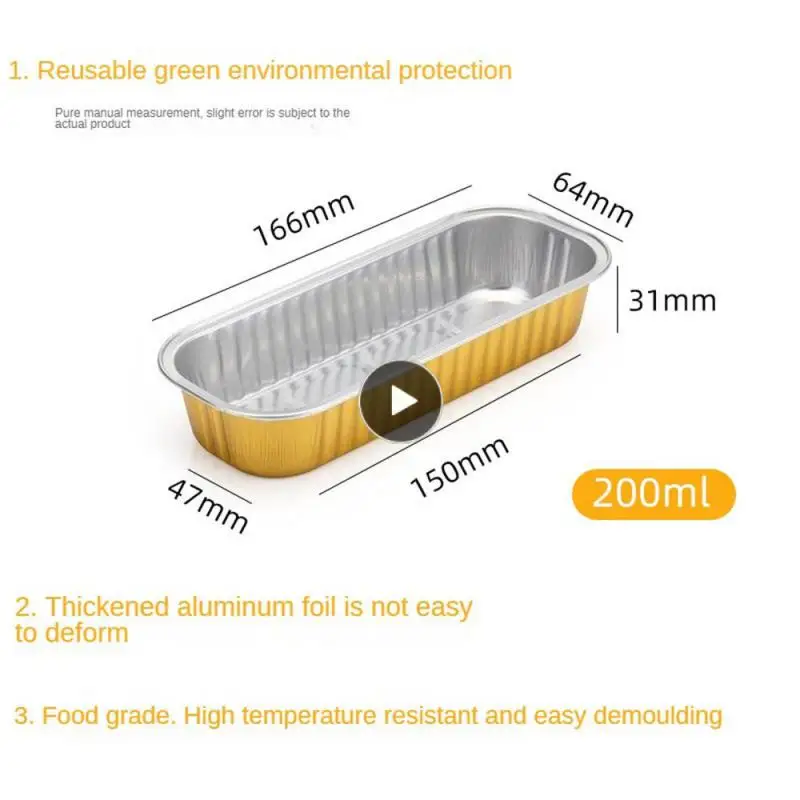 

Aluminum Bowl Tin Oven Thickened Box Tin Paper Box Paper Foil Lunch Box