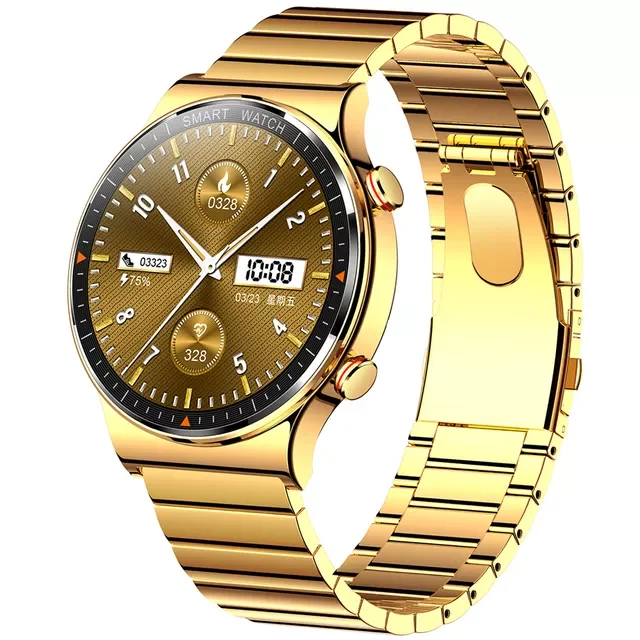 

454*454 HD Smart Watch Full Touch Screen Mens Bluetooth Call Smartwatch IP68 Waterproof Music Player Fitness Tracker Watches