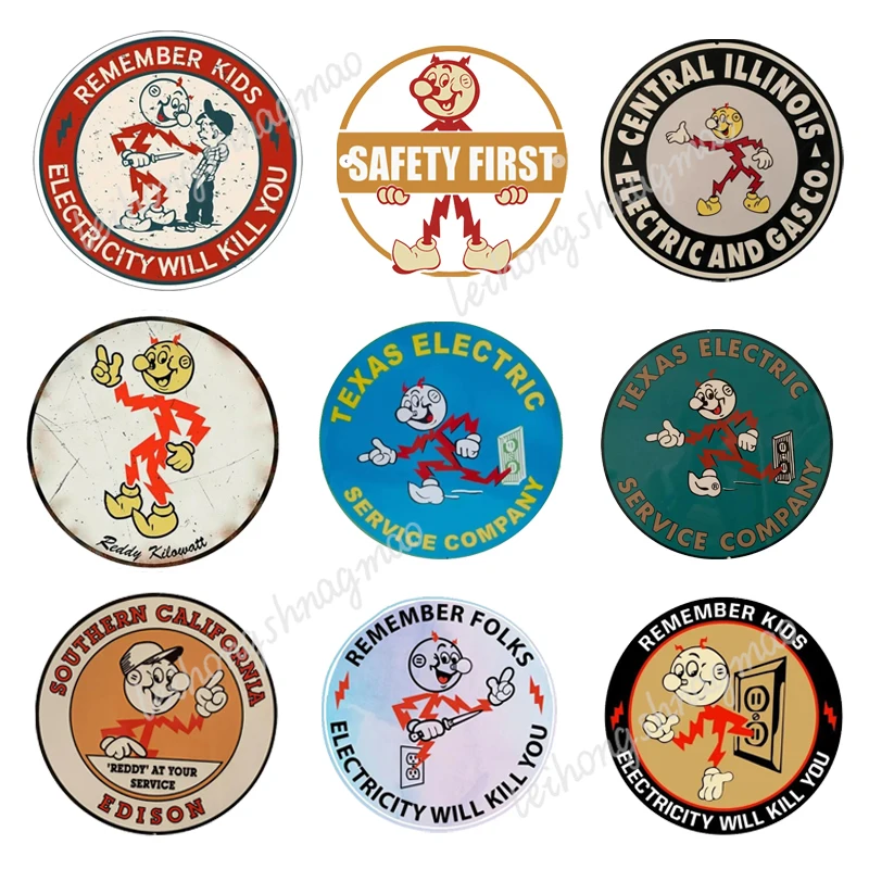 whl # 3 шт. предупреждающие наклейки по осведомленности электрическим током