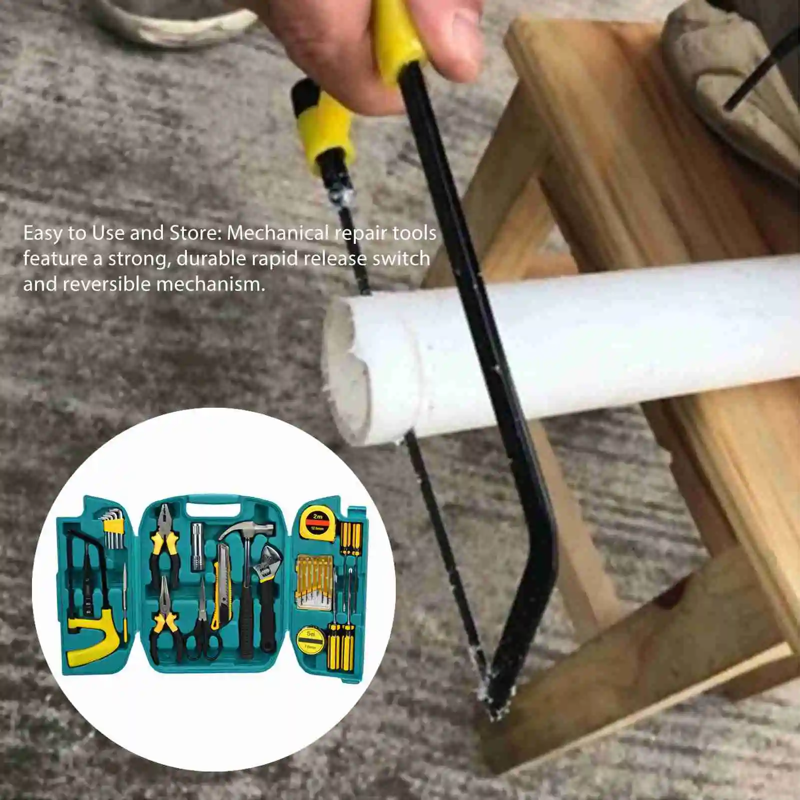 27шт Желто-черный набор инструментов с храповиком из прочного зеркального