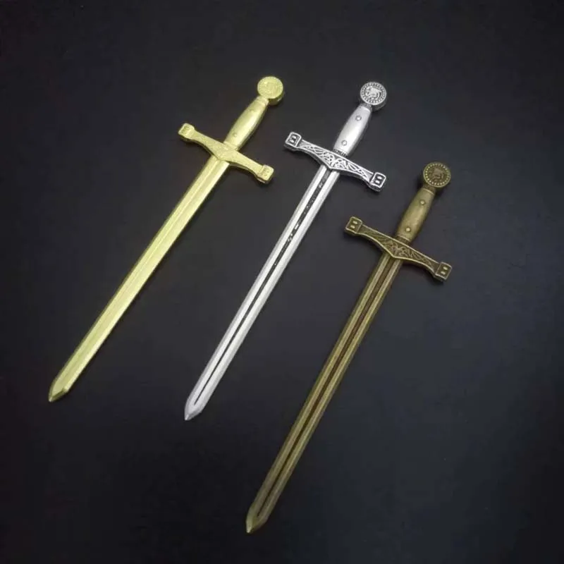 

4Pcs 3Color 85*24mm Zinc Alloy Knight Sword Charms For Jewelry Making DIY Handmade Weapons Pendant Charms