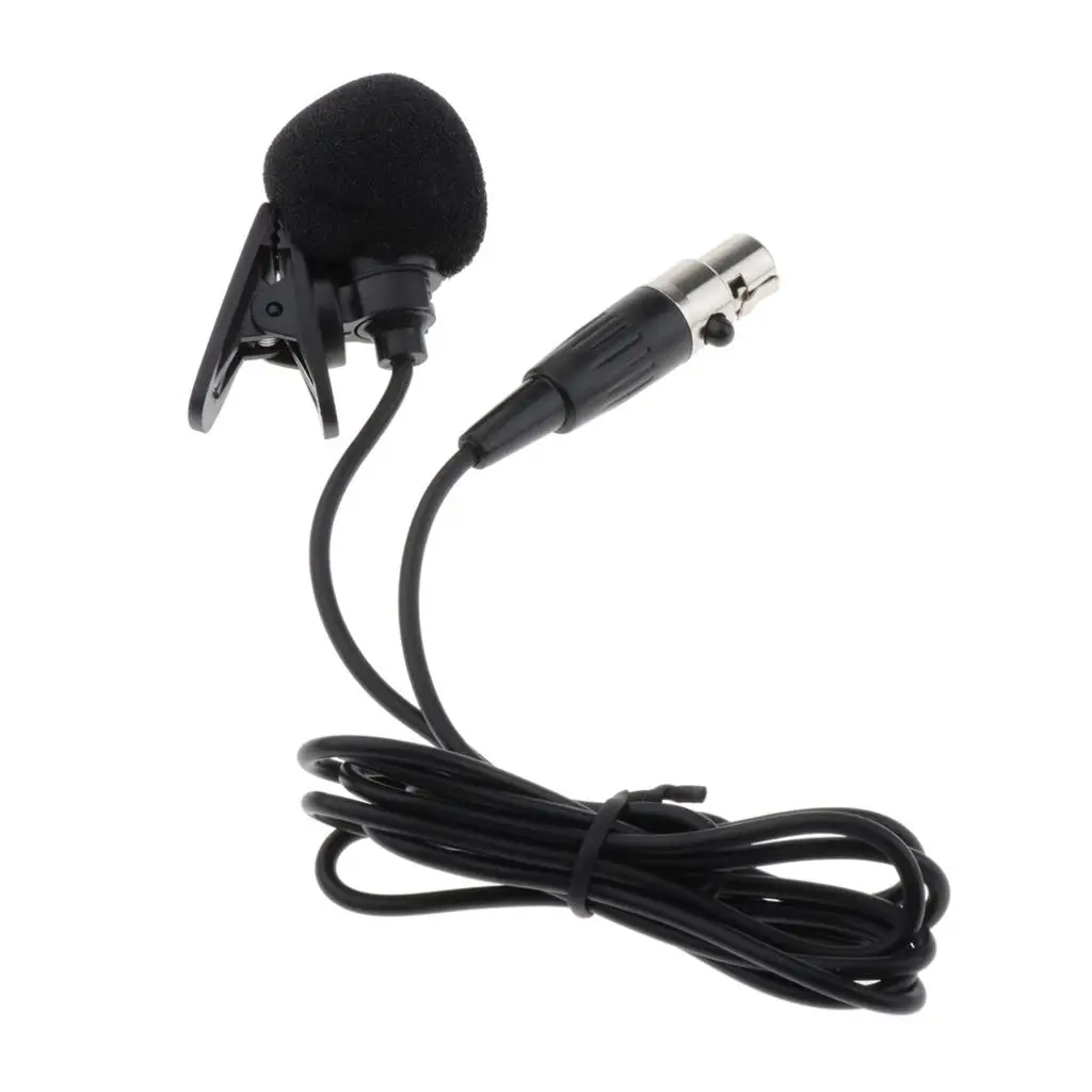 

Professional Mini XLR 3 Pin Microphone Lapel Tie Clip for PC Transmitter