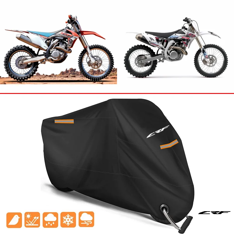 

For HONDA CRF300L CRF250L CRF 230 450L CRF250F 250 450 R/X 150 300L Motorcycle Cover Outdoor Uv Protector Dustproof Rain Covers