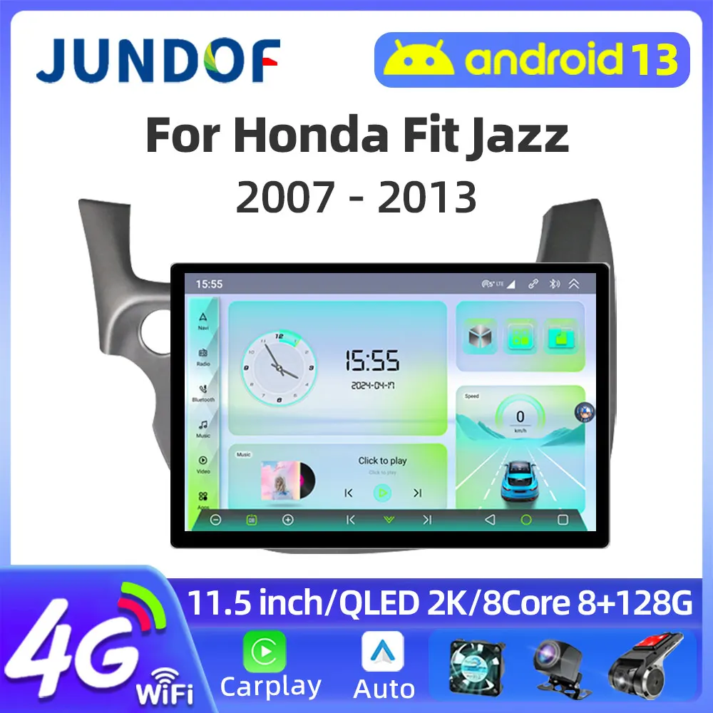 Автомагнитола 2DIN для Honda Fit Jazz 11 5-2000 1200 дюйма 2007*2014 P 4G GPS