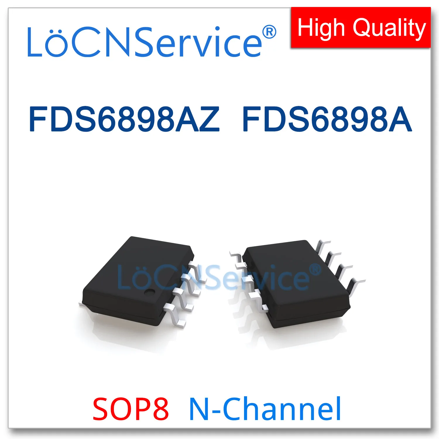 LoCNService 50 шт. 500 шт. FDS6898AZ FDS6898A SOP8 FDS6898 6898 Dual N-Channel 20V Высокое качество