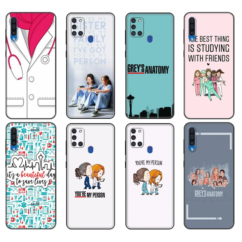 

Черный чехол из ТПУ для Samsung Galaxy A50 50S A30S A10 A01 A11 A21S A31 A41 A51 A71 M21 M30S S10 LITE, чехол с изображением анатомии серого цвета