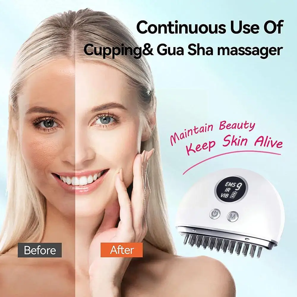 

500mah Household Massage Instrument Microcurrent Dredging Body Massage Meridian Pain Brush Scraping Massager Relief J4p7