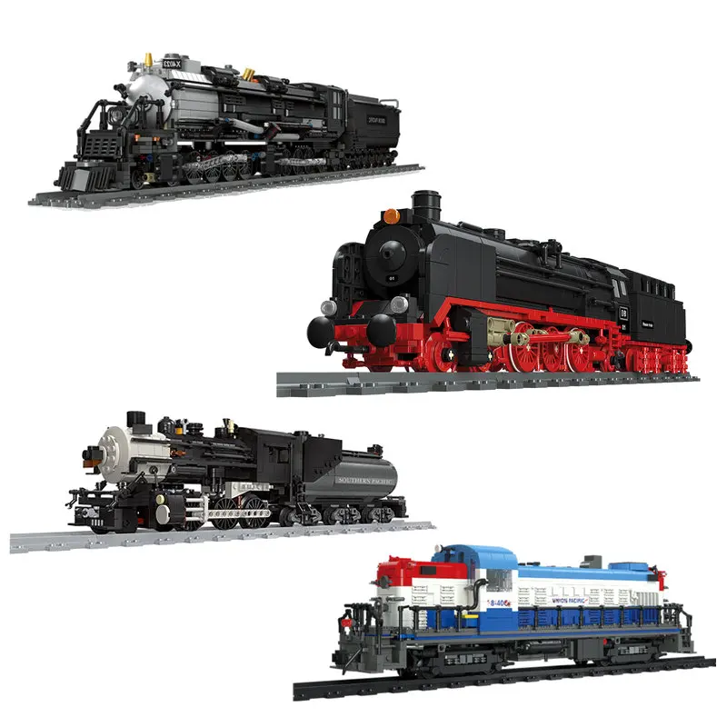 

Steam Locomotive Br01 MOC Doomsday Train Model Building Blocks Bricks Technical Set Kid Christmas Gifts Toys For Boy Children