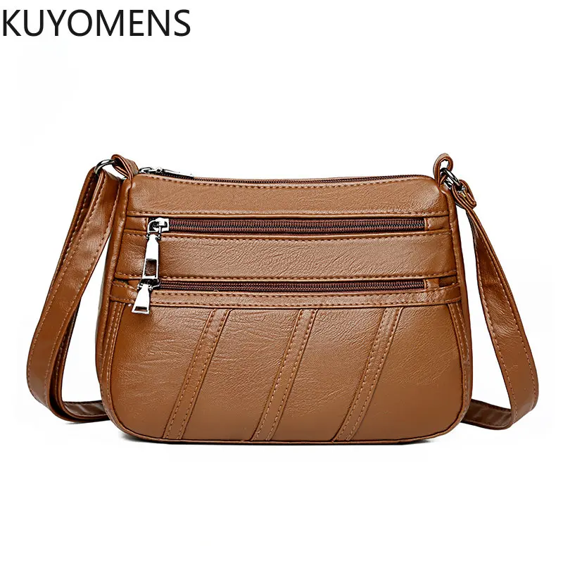 

Женские дизайнерские кожаные сумки через плечо в стиле ретро, женские сумки через плечо, модная женская маленькая сумочка высокого качеств...