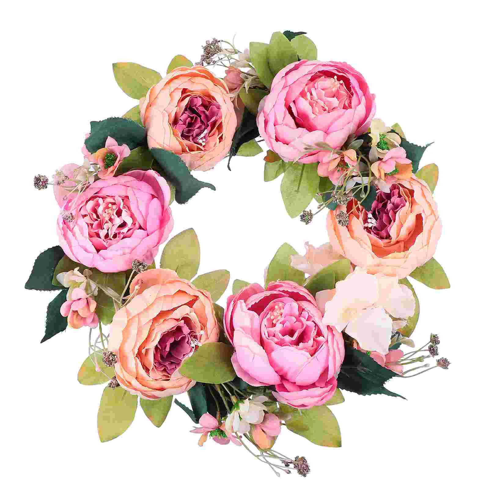 Имитация кольца Роза Искусственная гирлянда Венок Декор Цветок Домашняя входная