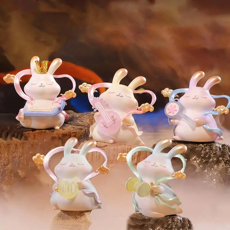 

Cute Resin Flying Rabbit Doll Cartoon Rabbit Fairy Ornaments Figurines Home Decoration Desktop Children's Birthday Gift Random