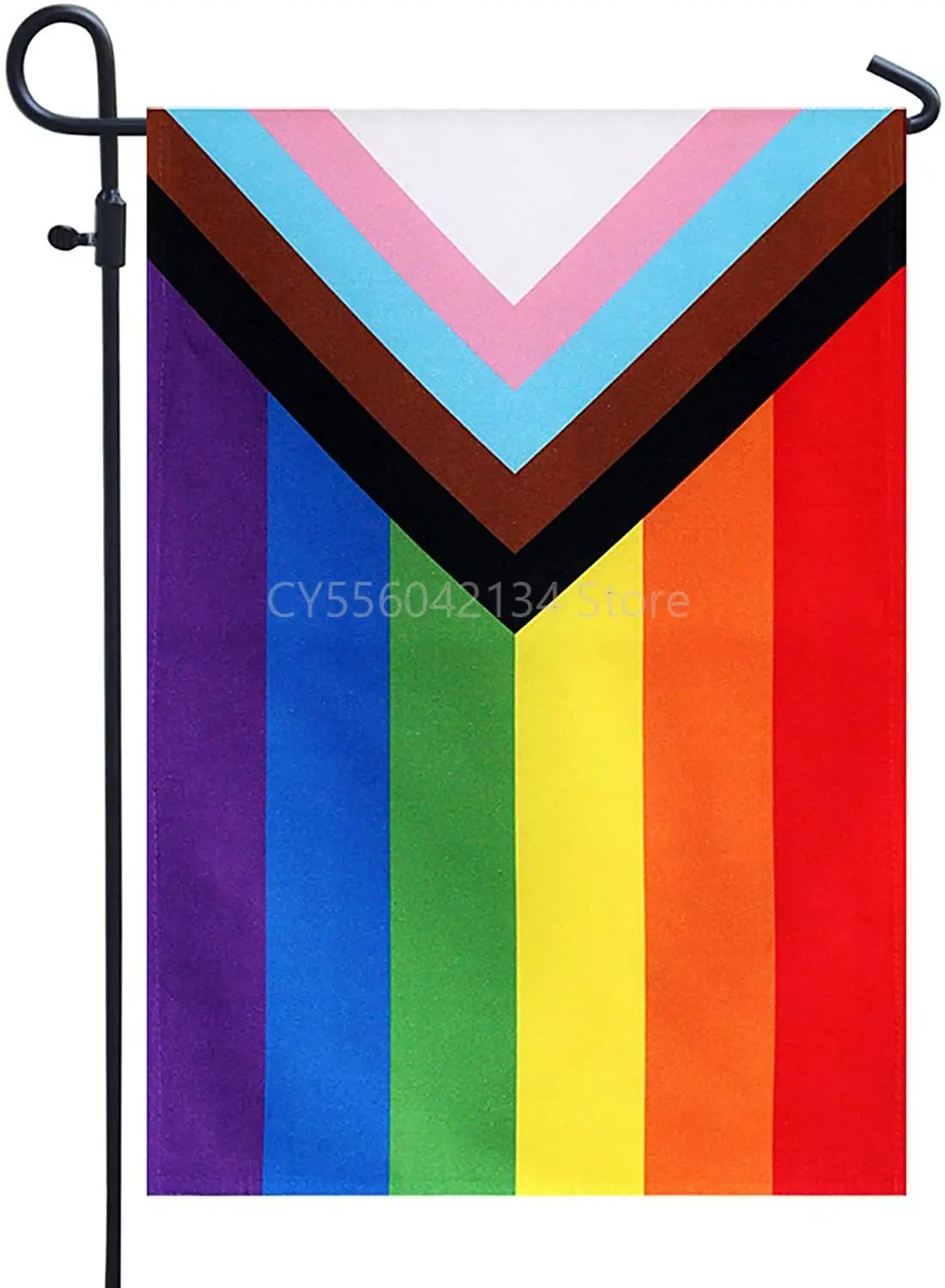 

Rainbow Garden Flag Community Pride Lesbian Transgender Flags Banner UV Fade Resistant for Indoor Outdoor 12x18 Inch