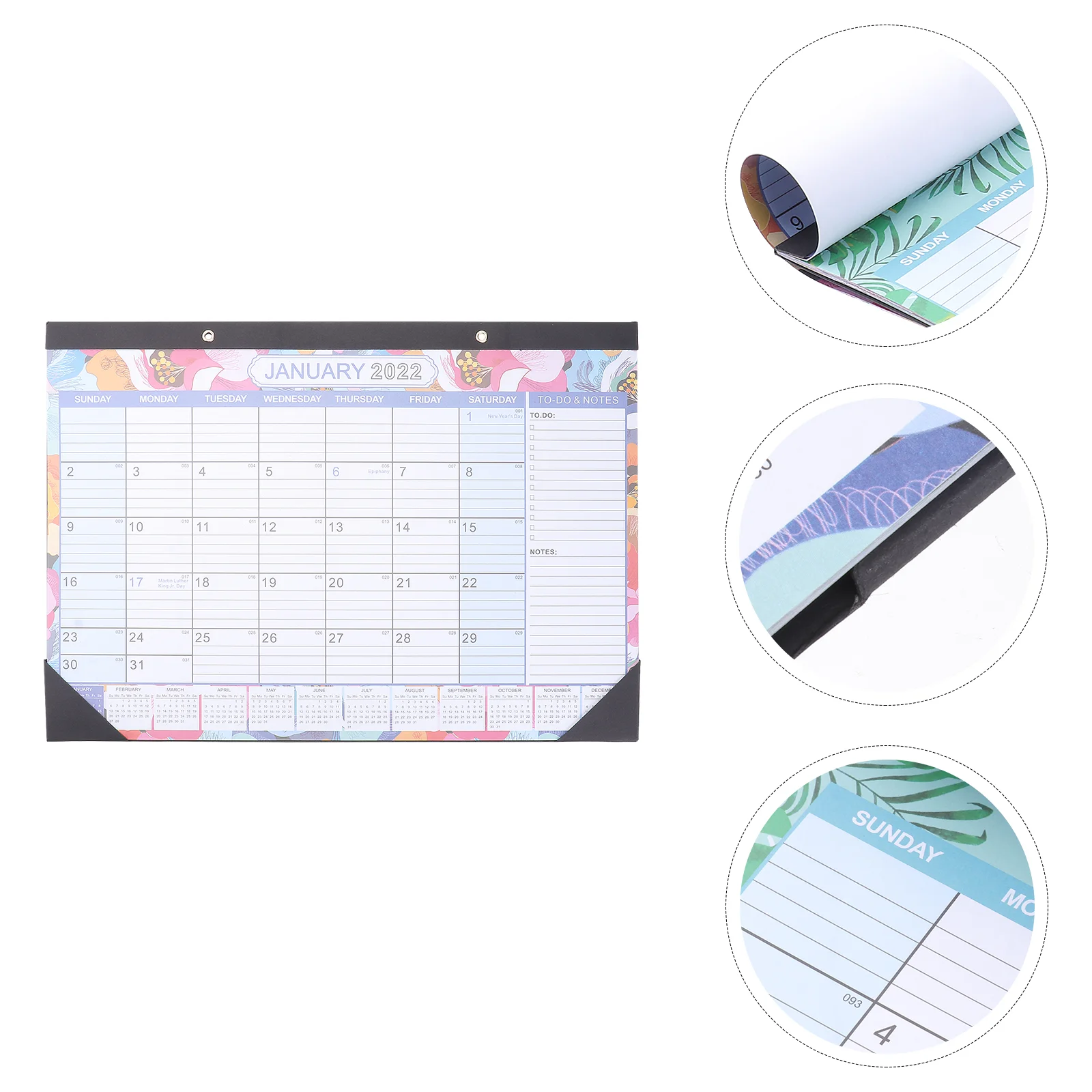 

1 шт. декоративный креативный Удобный Настенный календарь на английском языке, подвесной календарь для дома и офиса