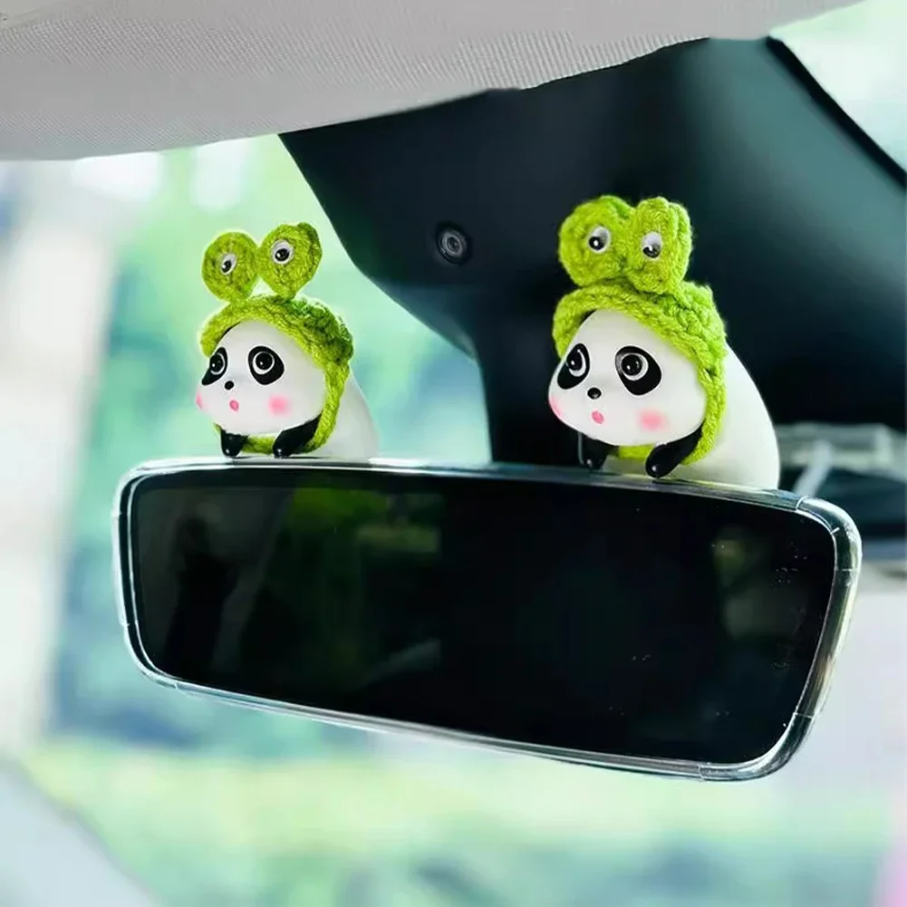 Милая центральная консоль автомобиля украшения в виде панды для интерьера