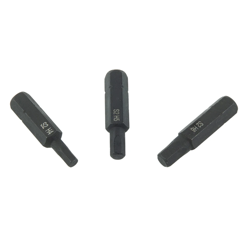 

6pcs/set 8mm Hexagon Hex Shank Impact Screwdriver Bits Alloy Steel Magnetic Screw Driver Bits For Manual Electric Screwdriver