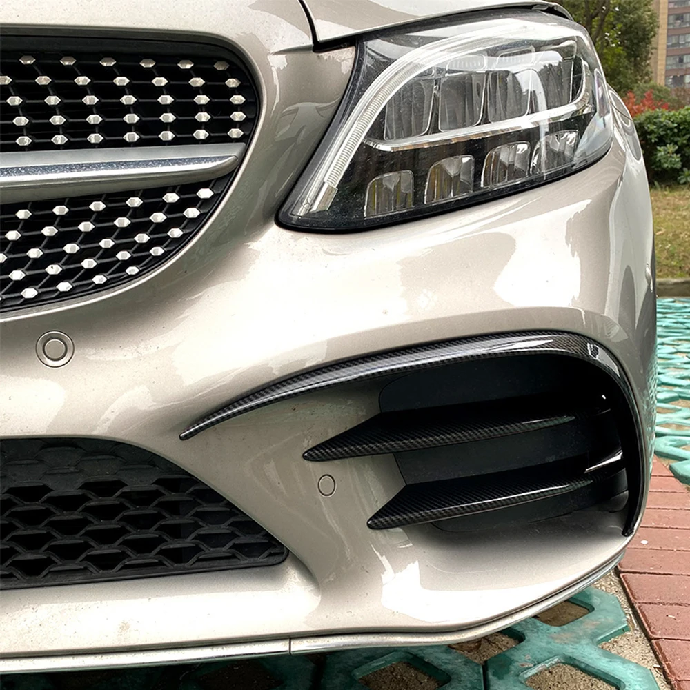 Фото Накладка на воздухозаборник переднего бампера для Mercedes-Benz C-Class C200 C260 W205 C180 C200 C260 2019+ (рамка воздухозаборника, спойлер, сплиттер) №1