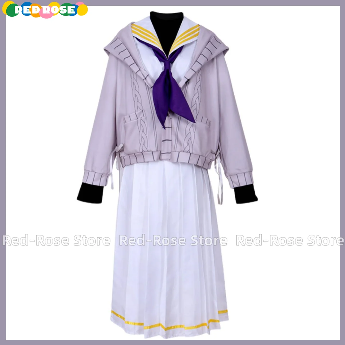 Костюм для косплея Kozeki Ui из аниме игры Синий архив парик с капюшоном пальто JK