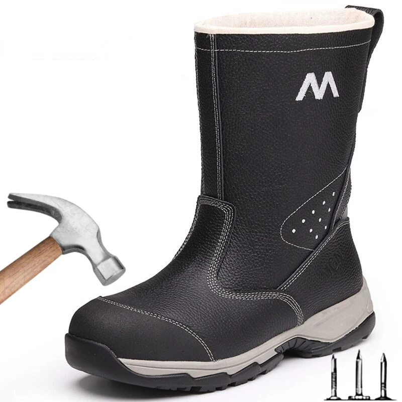 

Labor Insurance Shoes Men's Boots Electric Welding Machine Steel Toe Cap Anti-smashing Anti-piercing Anti-scalding Safety Boots