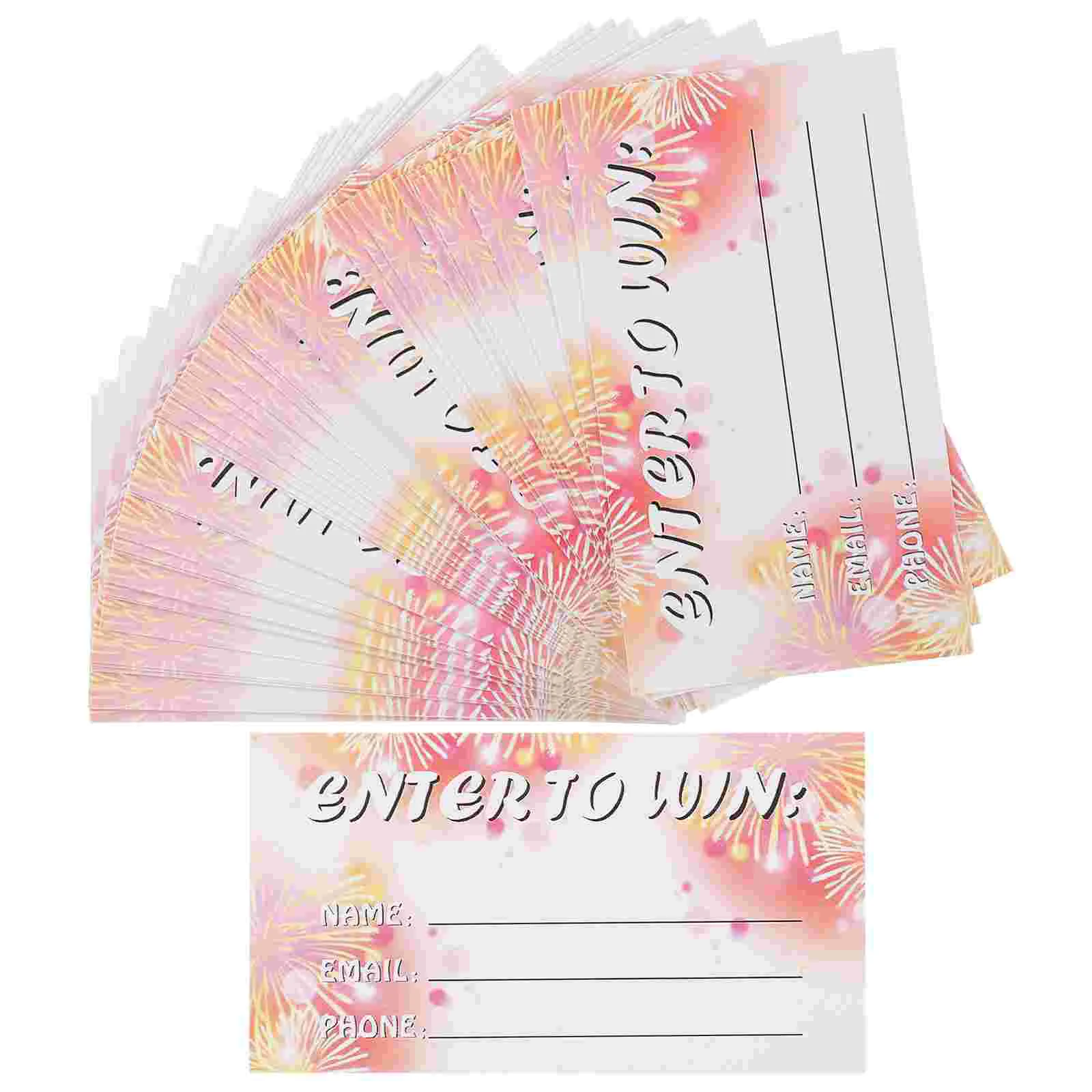 100 листов билетов на лотере для вечеринок многофункциональные пустые лотерейные