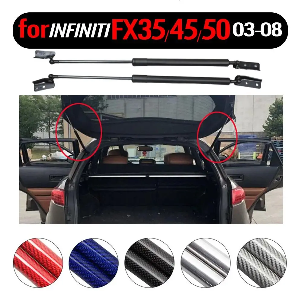 

2pcs Auto Rear Door Trunk liftgate Gas Rods Strut Lift Support for Infiniti QX70 (S50) FX35 FX45 SUV 2003-2008 20.72 inch