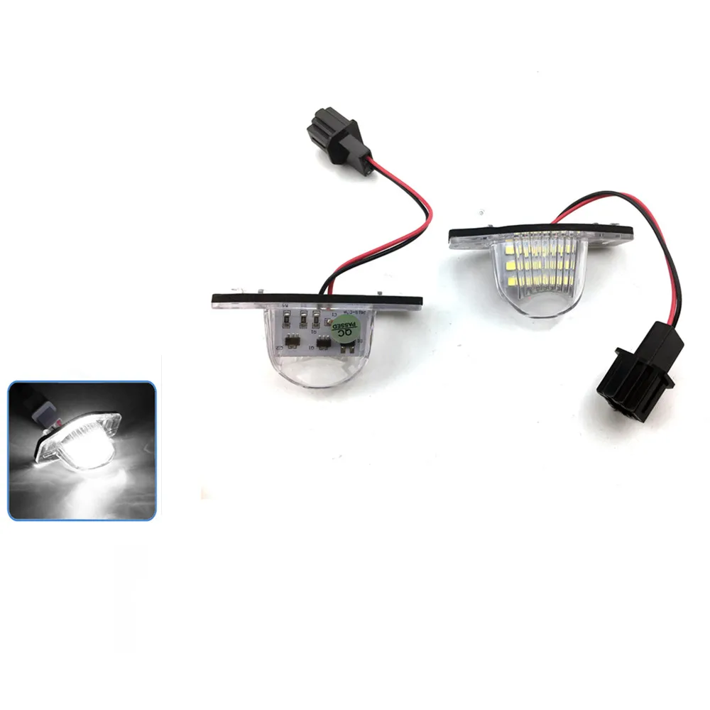 Luz LED para matrícula de coche, lámpara práctica Canbus para Honda Crv Fit Jazz Hrv Frv CR-V Odyssey Stream de 12v, 2 piezas