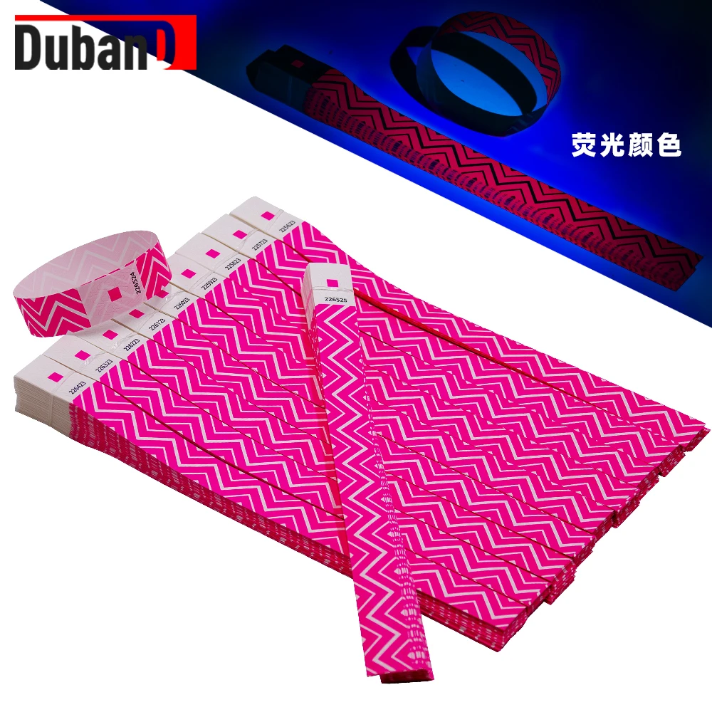 

Одноразовые флуоресцентные полосатые браслеты для вечеринок, ювелирные изделия с волнистыми браслетами, устойчивые к идентичностьм, водонепроницаемые