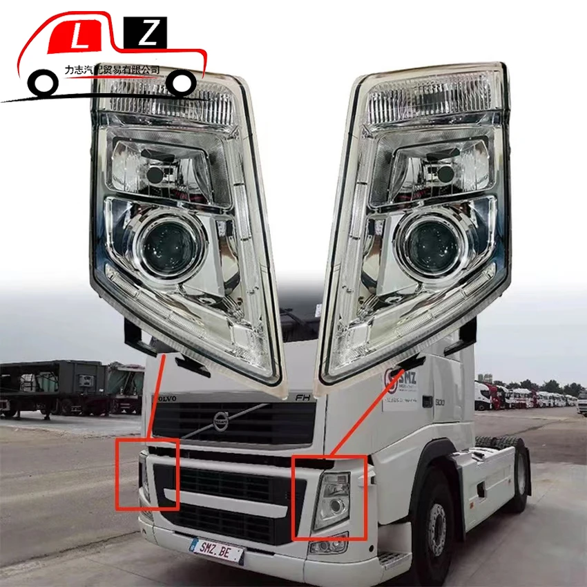 Фото head Lamp for volvo FH13 FH16 FM500 FH500 truck head lamp E APPROVE 21035537 21035638 №1
