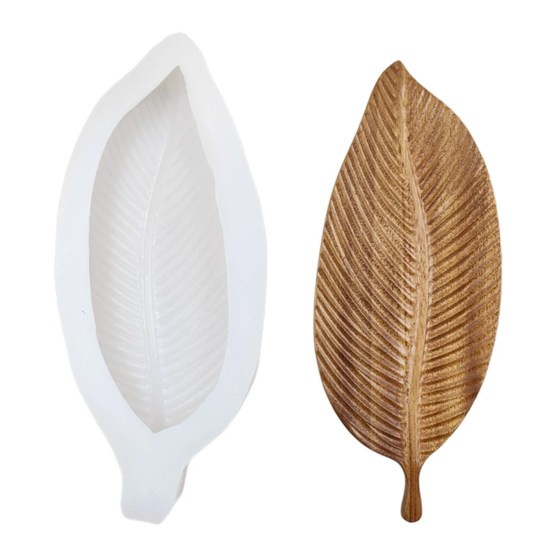 

Silicone Big Leaf Tray Epoxy Resin Casting Mold Teapot Mat Fruit Coaster Mold Jewelry Making Mold for Home Decoration