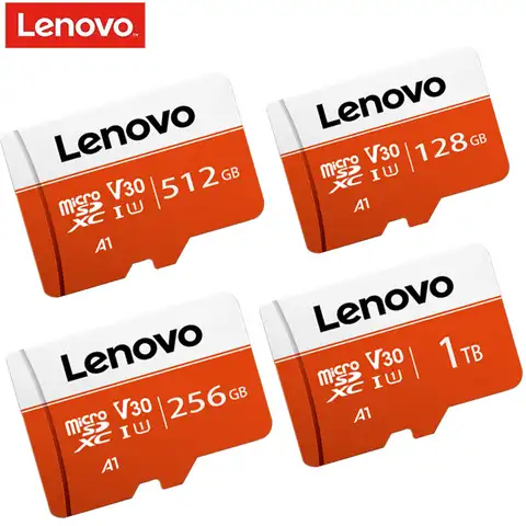 Оригинальная Micro TF SD-карта Lenovo, 512 ГБ, 256 ГБ, 128 ГБ, SD-карта класса 10, карта памяти 512 ГБ, 256 ГБ, 128 ГБ, карта памяти для телефона