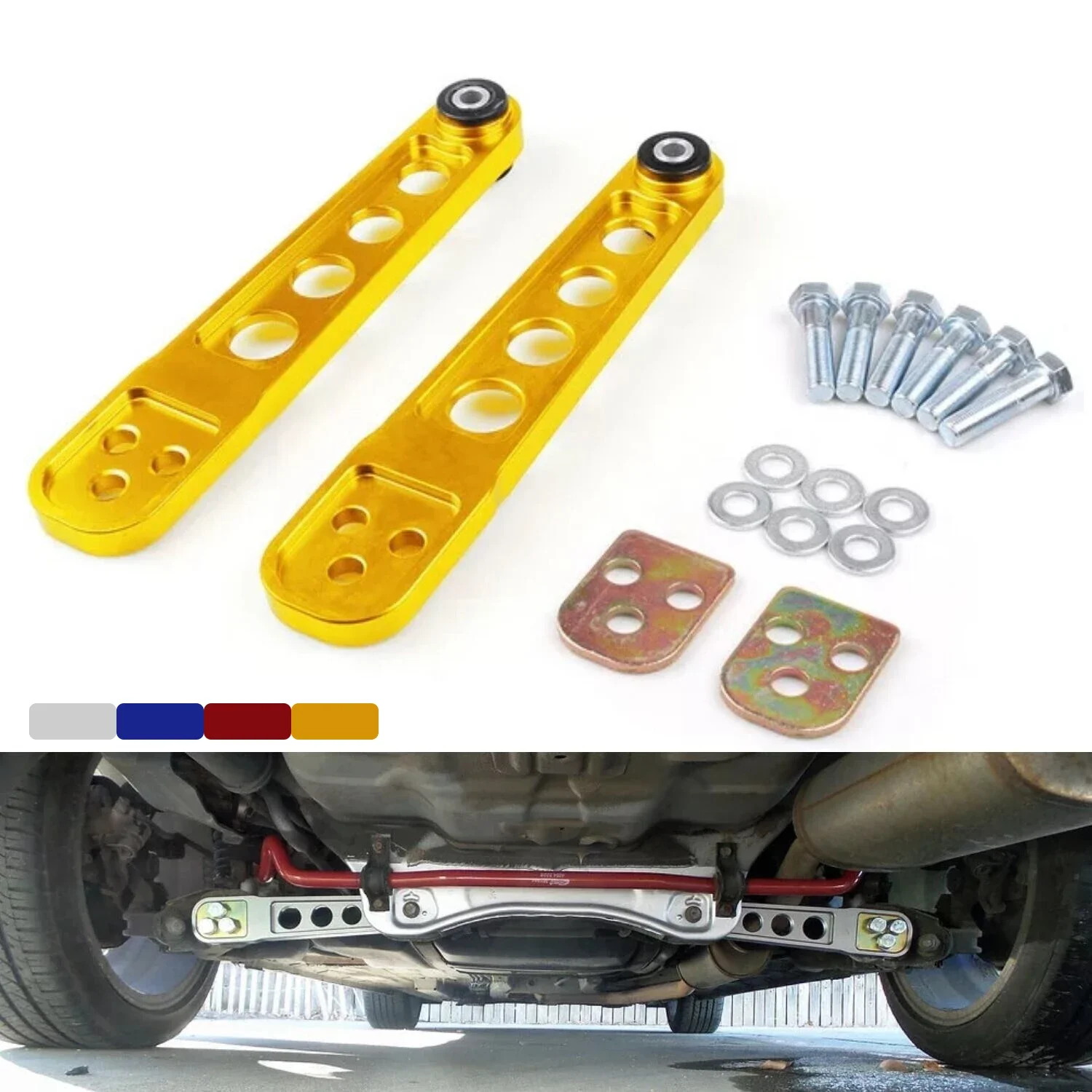 Пара заготовки задней нижней подвески алюминиевый рычаг управления для Honda Civic DX