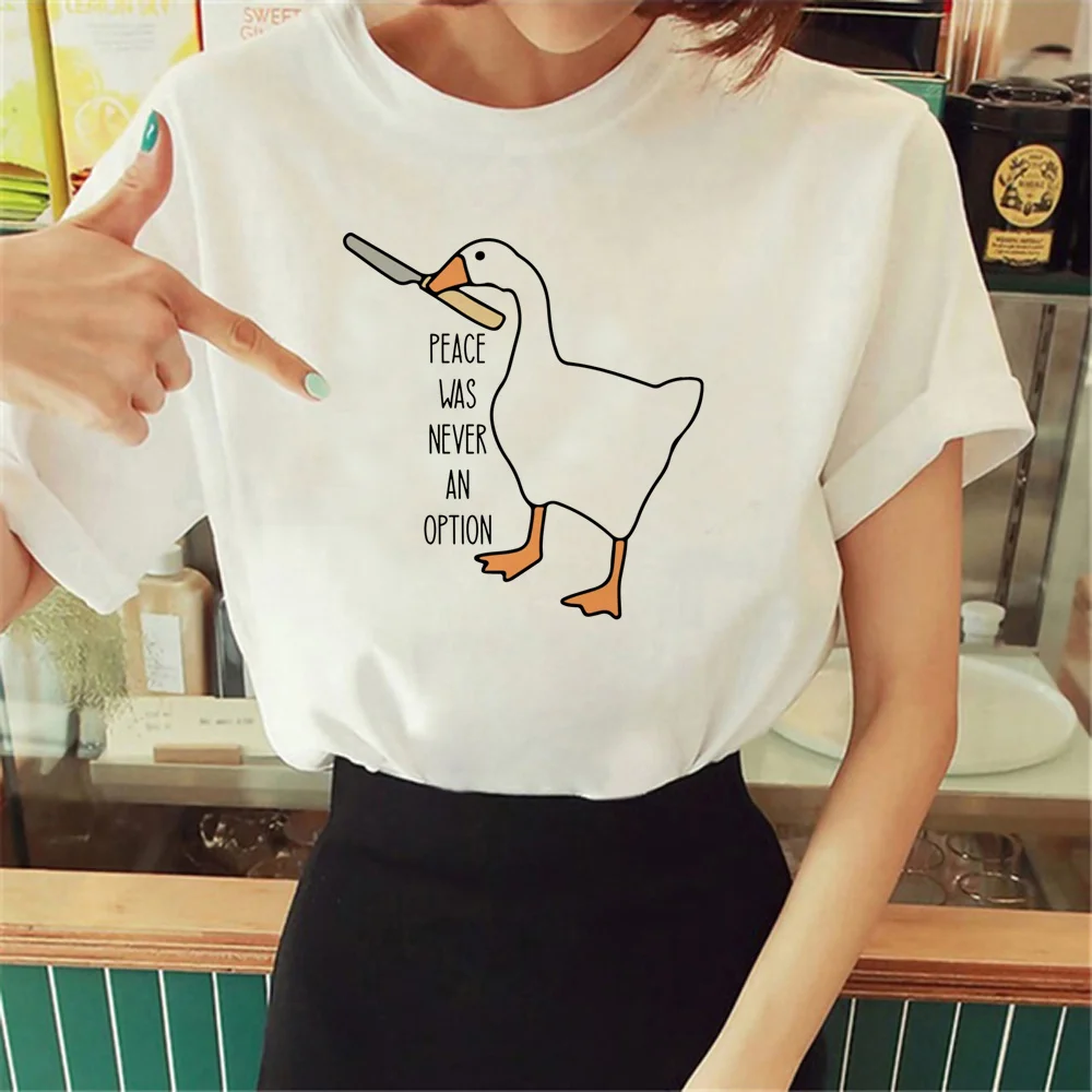 

Peace Was Never An Option Tee women streetwear Tee girl funny clothes
