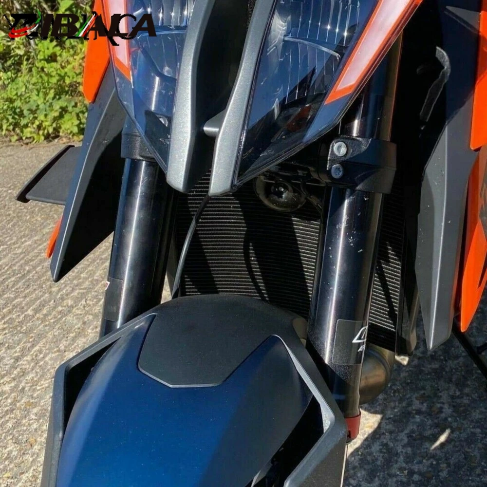 Фото Для мотоциклов 1290 Super Duke R RR EVO 2018-2023: передние фиксированные аэродинамические крылья, винглеты, боковые накладки на крылья №3