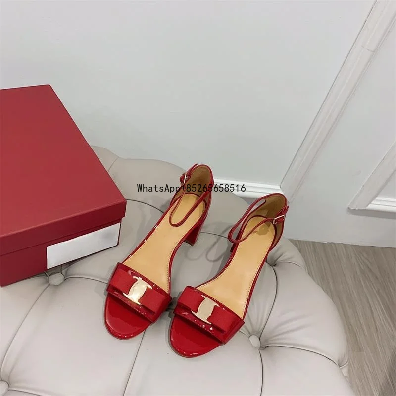 

Сандалии женские с круглым носком, натуральная кожа, ремешок с застежкой-бабочкой, Лидер продаж, лето 2021