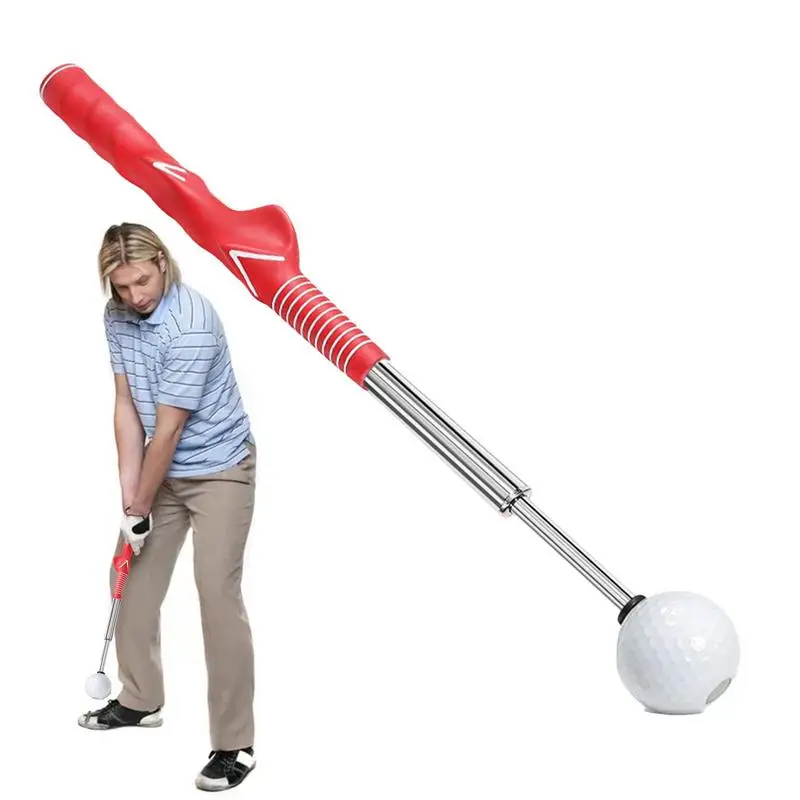 

Portable Golf Training Aid Golf Warmup Practice Stick Beginners Improve Swing Exerciser Portable Collapsible Trainer Swing With