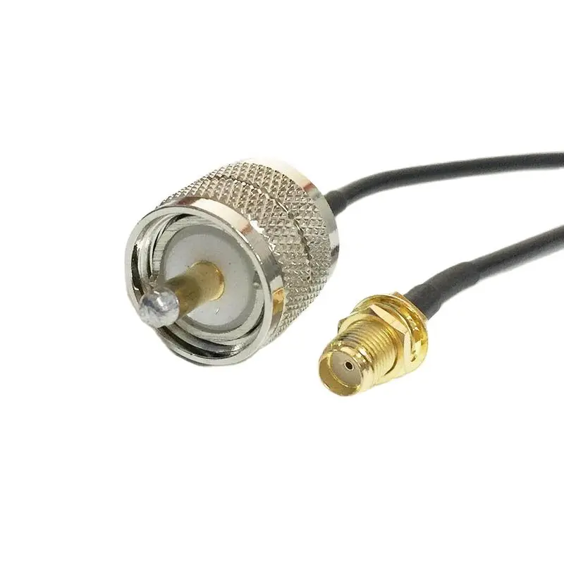 НОВЫЙ УВЧ штекер PL259 переключатель SMA гнездовая гайка RF коаксиальный кабель RG174