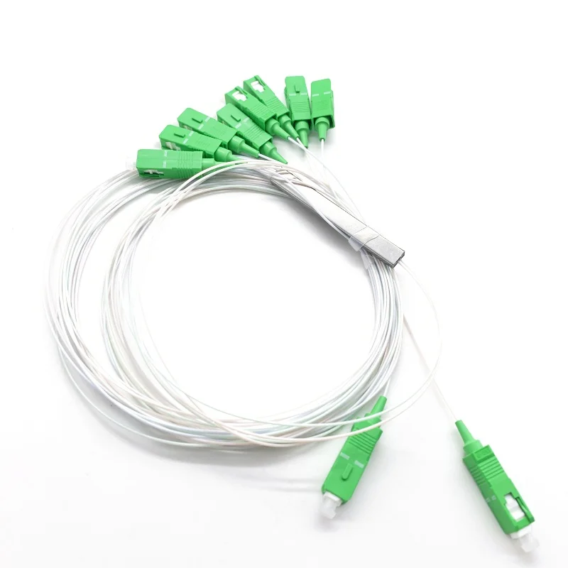 Оптоволоконный разветвитель PLC SC/APC 2x4 2x8 одномодовый 0 9 мм g657a1 LSZH 1 м ПВХ FTTH