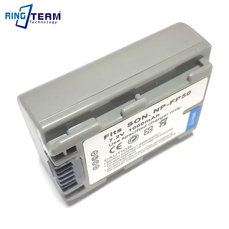 Фото Подходит для видеокамер Sony: литиевая батарея NP-FP50 FP50 для моделей DCR-DVD602, DVD602E, DVD803E, HC21E, HC23E, HC24E. №2