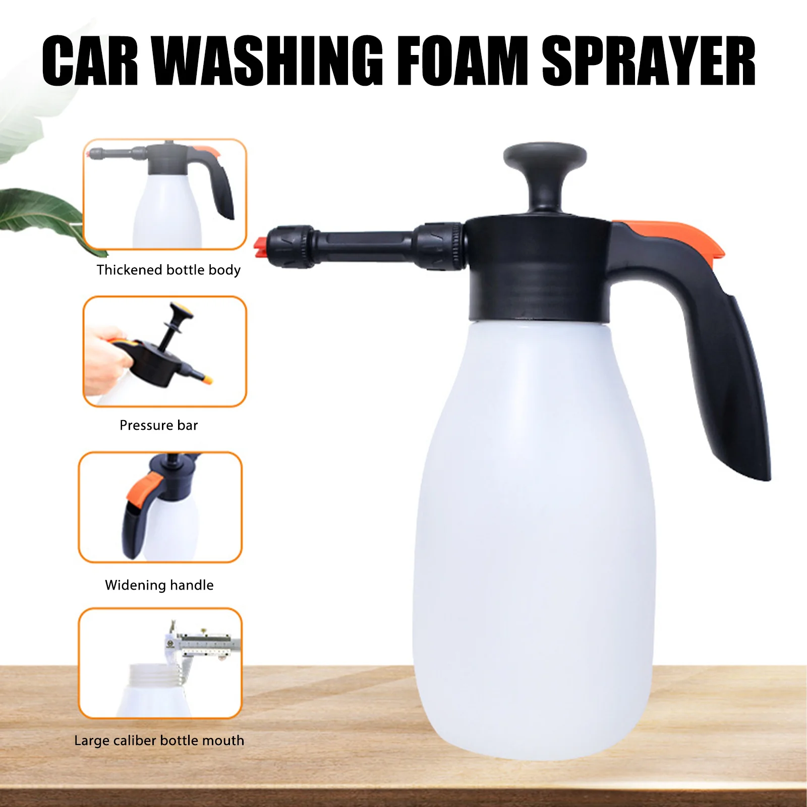 

1.5L Car Wash Watering Can High Pressure Cleaner Car Cleaning Sprayer Manual Snow Foam Spray Can Cleaning Foam Nozzle Spray