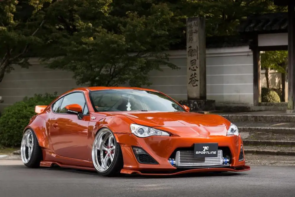 Боковые юбки для автомобиля Комплект боди Subaru BRZ Toyota FT86 GT86 2013-2020 боковые фартук